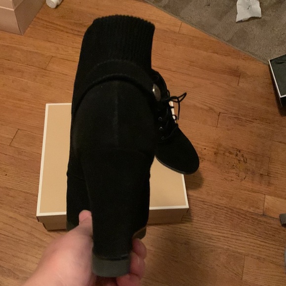Michael Michael Kors Suede Wedge Booties - Picture 3 of 11